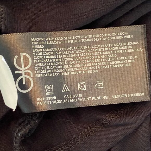 Skinnygirl Marisol Black Long Sleeve Stretch Jersey Knit Shirred Top Size 1X NEW - Picture 9 of 11